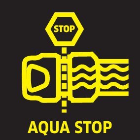 Messing Schlauchkupplung 3/4" mit Aqua Stop